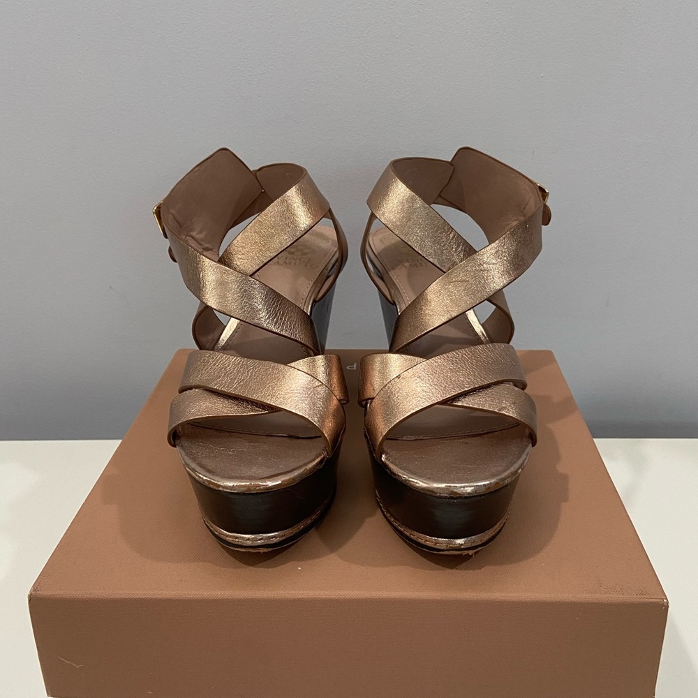 Vince Camuto Rose Gold Wedges